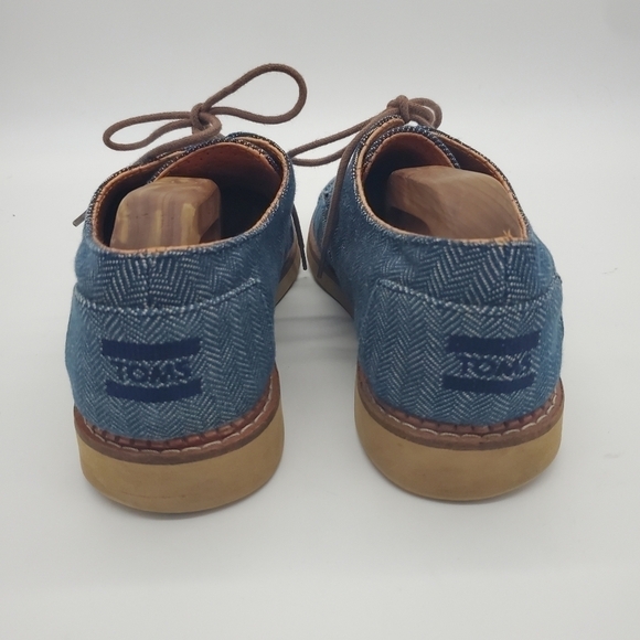 Toms Denim Wingtip Oxfords Men’s Size 8.5M Shoes - Picture 4 of 15